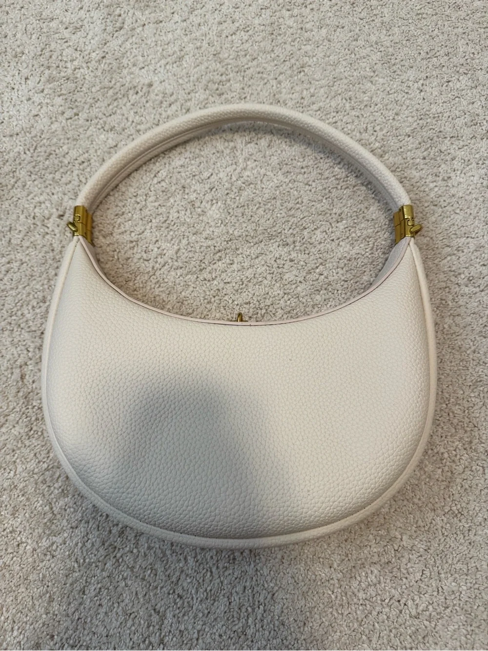Songmont Cream Crescent Luna Shoulder Bag